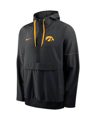 Iowa Sideline Anorak Men's Nike College 1/2-Zip Hooded Jacket